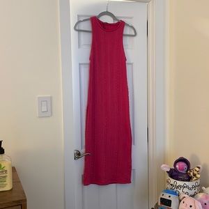 Zara Knit Pink Midi/Maxi Dress